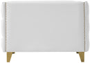 Michelle White Faux Leather Chair
