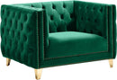 Michelle Green Velvet Chair