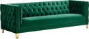 Michelle Green Velvet Sofa