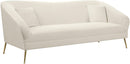 Hermosa Cream Velvet Sofa