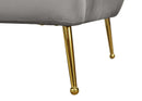 Hermosa Grey Velvet Chair