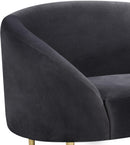 Ritz Grey Velvet Chair