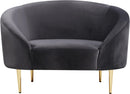 Ritz Grey Velvet Chair