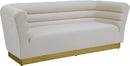 Bellini Cream Velvet Sofa