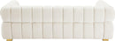 Gwen Cream Velvet Sofa