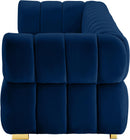 Gwen Navy Velvet Sofa