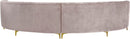 Jackson Pink Velvet 2pc. Sectional