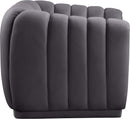 Dixie Grey Velvet Chair