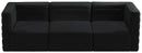 Quincy Black Velvet Modular Sofa
