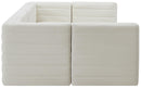 Quincy Cream Velvet Modular Sectional