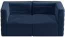 Quincy Navy Velvet Modular Sofa