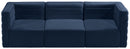 Quincy Navy Velvet Modular Sofa