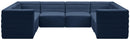 Quincy Navy Velvet Modular Sectional