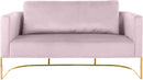 Casa Pink Velvet Loveseat