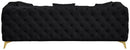 Kingdom Black Velvet Sofa