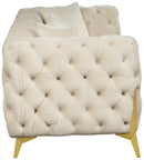 Kingdom Cream Velvet Sofa