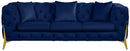 Kingdom Navy Velvet Sofa