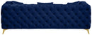 Kingdom Navy Velvet Sofa