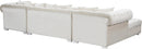 Presley Cream Velvet 3pc. Sectional
