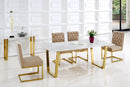 Cameron Beige Velvet Dining Chair
