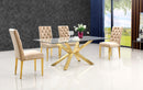 Capri Beige Velvet Dining Chair