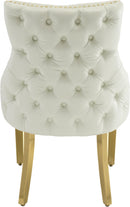 Tuft White Faux Leather Dining Chair