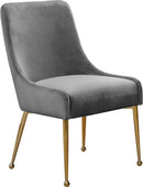 Owen Grey Velvet Dining Chair