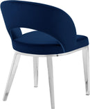 Roberto Navy Velvet Dining Chair