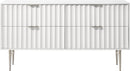 Modernist White Gloss Dresser