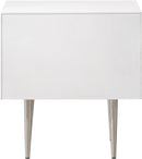 Modernist White Gloss Night Stand