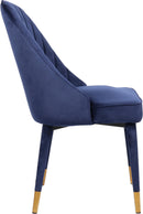 Belle Navy Velvet Dining Chair