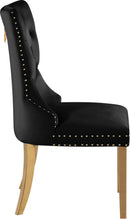 Carmen Black Velvet Dining Chairs (2)