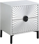 Glitz Antique Silver Side Table