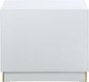 Cosmopolitan White Lacquer Side Table