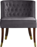 Perry Grey Velvet Dining Chair