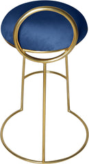 Ring Navy Velvet Counter Stool