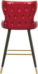 Hendrix Red Faux Leather Counter/Bar Stool