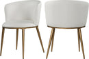 Skylar White Faux Leather Dining Chair