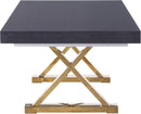 Excel Grey Oak Veneer Lacquer Extendable Dining Table (3 Boxes)