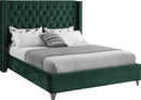 Aiden Green Velvet Full Bed