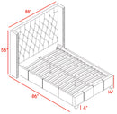 Ashton Beige Linen King Bed