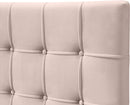 Elly Pink Velvet Full Bed