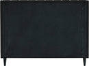 Eva Black Velvet King Bed
