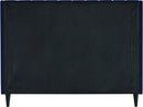 Eva Navy Velvet King Bed