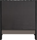 Fritz Black Velvet Queen Bed