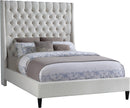 Fritz Cream Velvet Full Bed