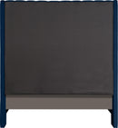 Fritz Navy Velvet Full Bed