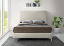 Geri Cream Velvet Full Bed