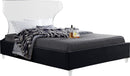 Ghost Black Velvet Full Bed