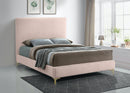 Geri Pink Velvet King Bed